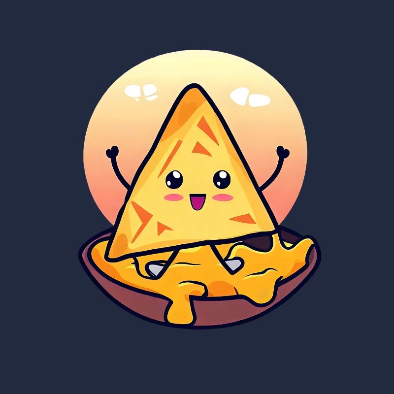 Nacho Chip in cremigem Käsebad