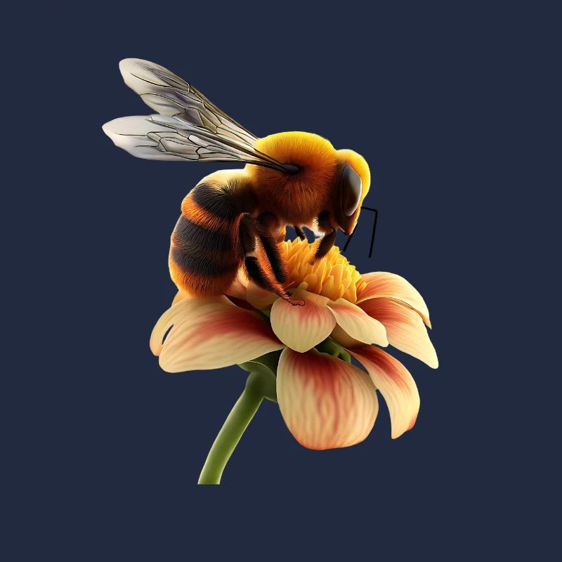 Abeille sur fleur