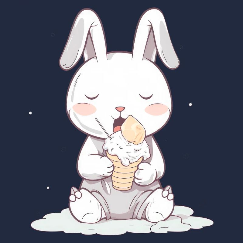 Sommerlicher Genuss: Hase mit Eis