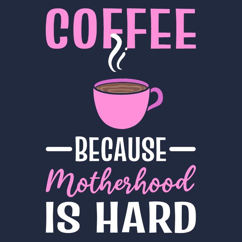 Kaffee und Mutter Kaffeesüchtiger