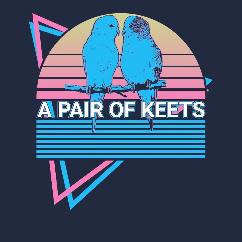 Budgie Parakeet Retro
