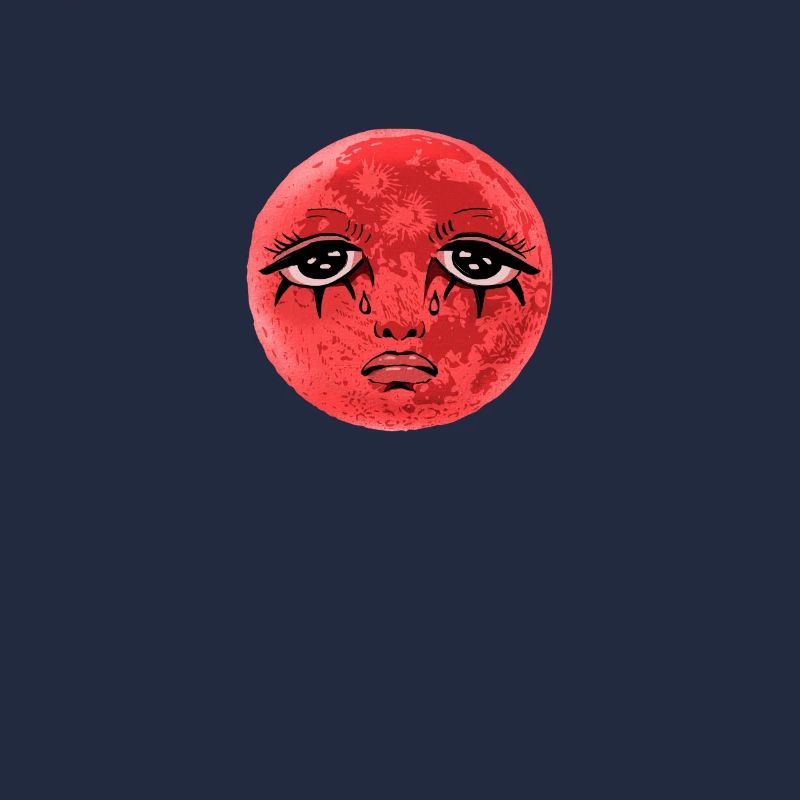 Whimsigoth Celestial Soft Grunge Sad Red Moon Eboy