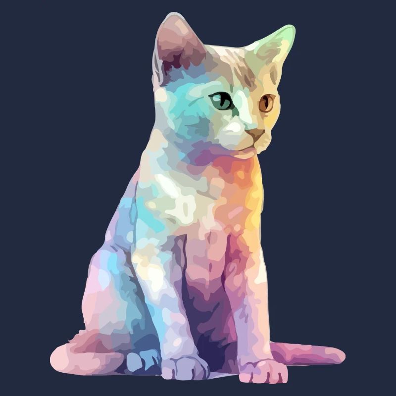 Miki le chat multicolore