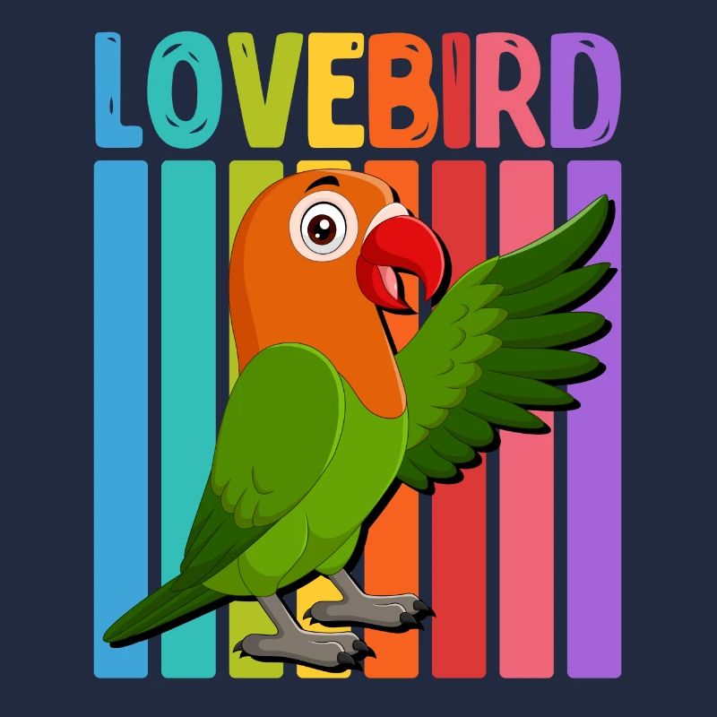 Inséparables Perroquets Amis Oiseaux Amis Oiseaux