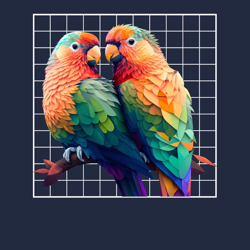 Inséparables Perroquets Amis Oiseaux Amis Oiseaux