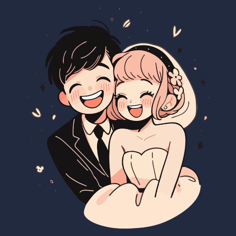 Mariage Mariage Aquarelle Anime Chibi
