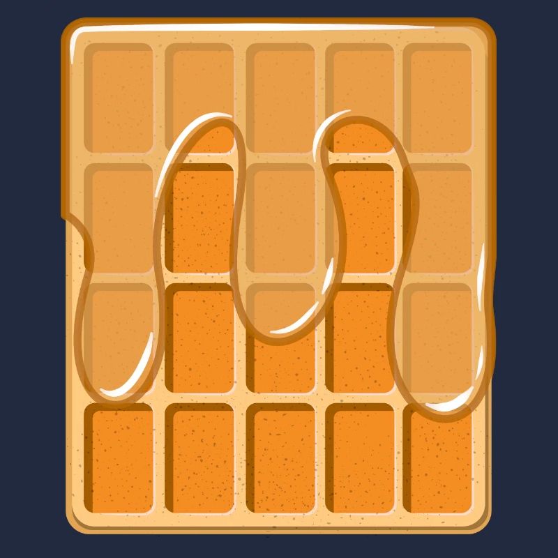 Waffel mit Sirup