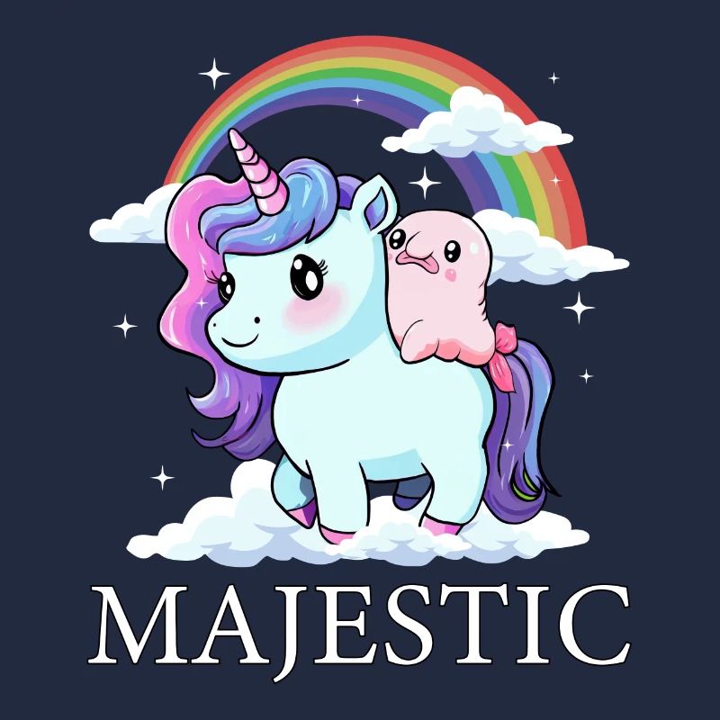 Blobfisch Einhorn Regenbogen