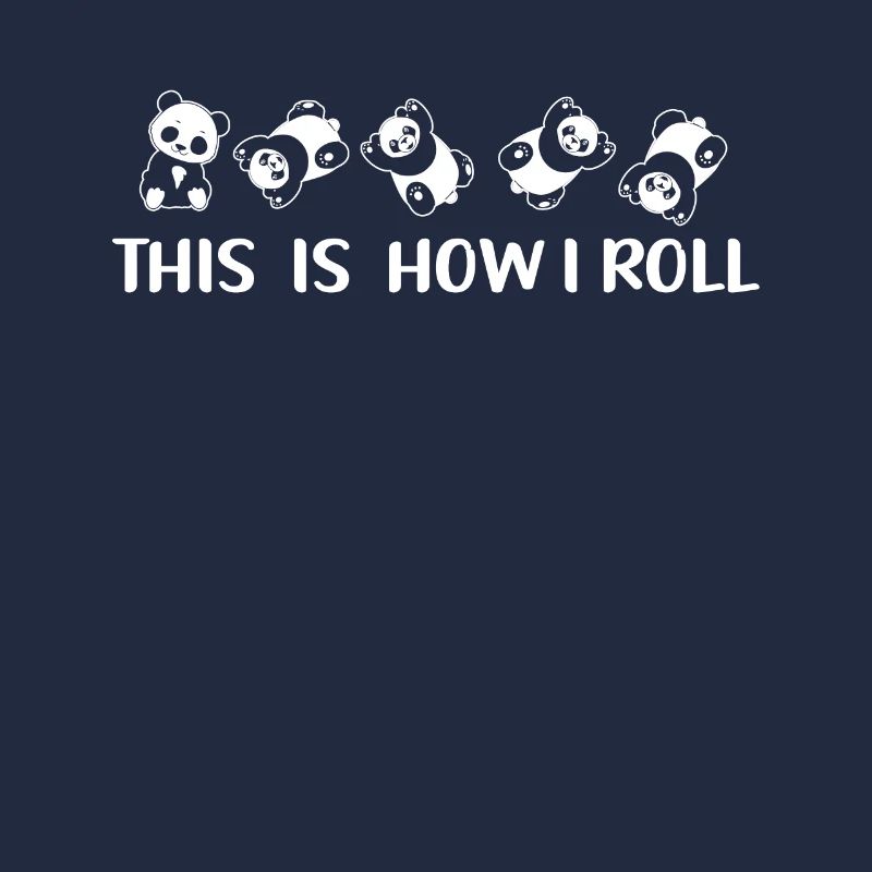 C'est comme ça que je roule un joli panda ours