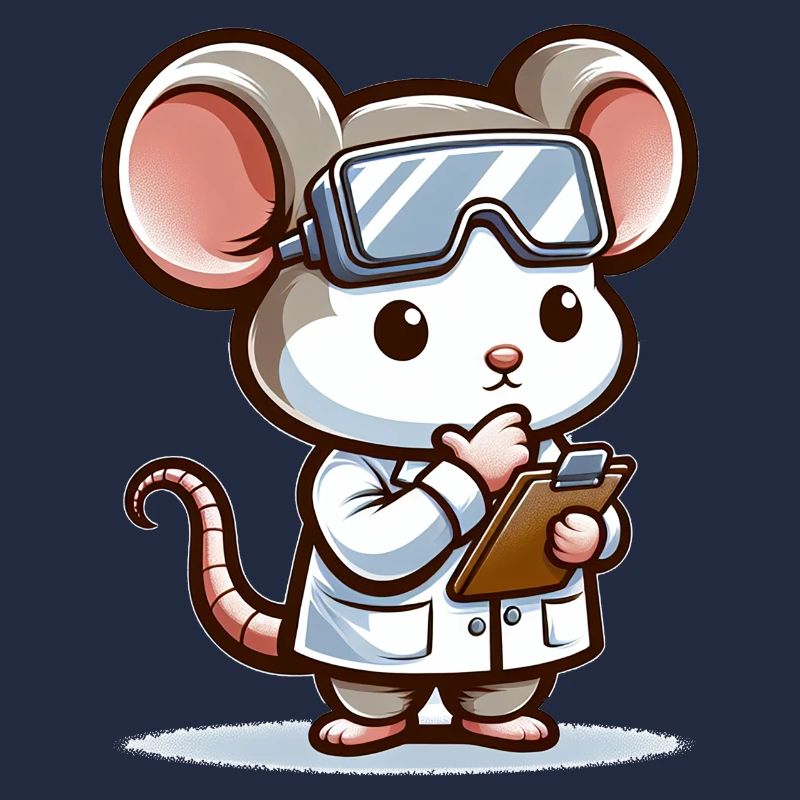 Cute Mouse Scientist