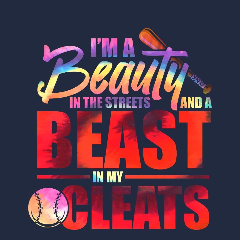 Tie Up Dye Softball Adolescentes Joueuse de Softball