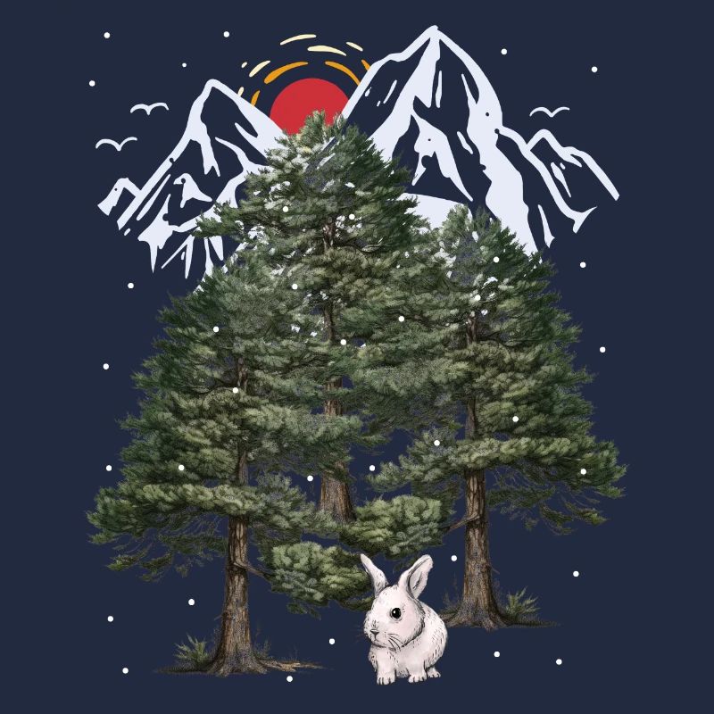 Alps, Bunny, Winter, Snowfall, Christmas, Rabbit