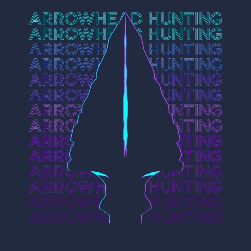 Chasse à la pointe de flèche Chasseur de pointe de flèche rétro