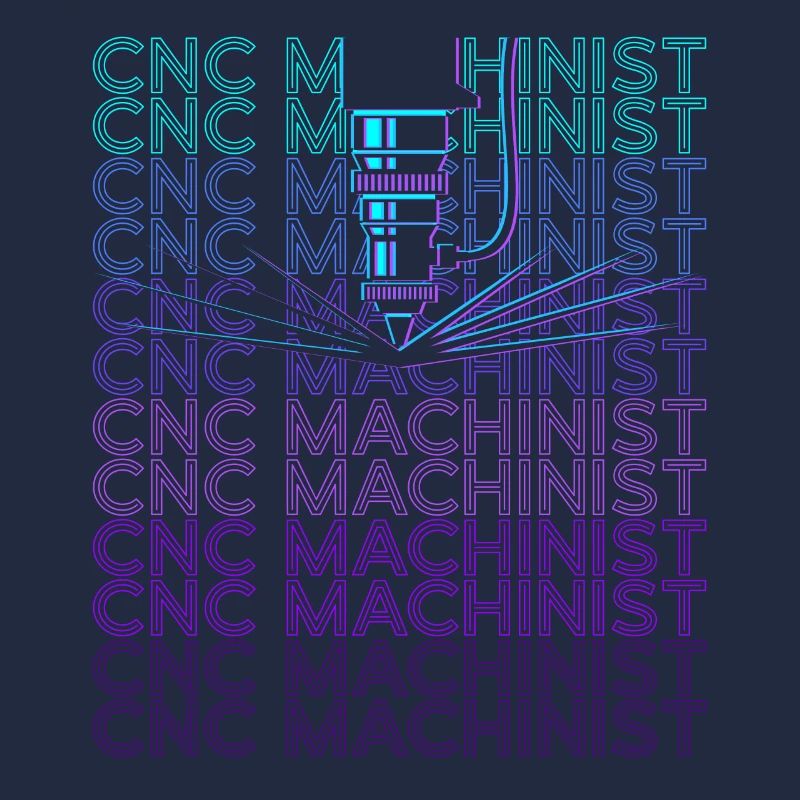 CNC Processor Machine Operator Retro