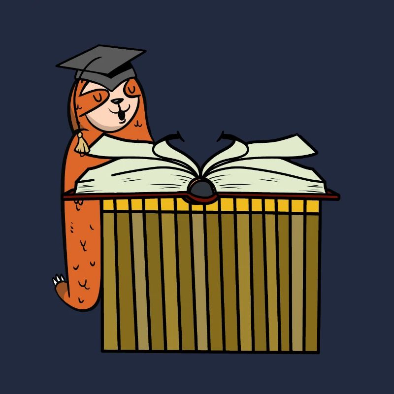 Sloth Student Study Book Student School