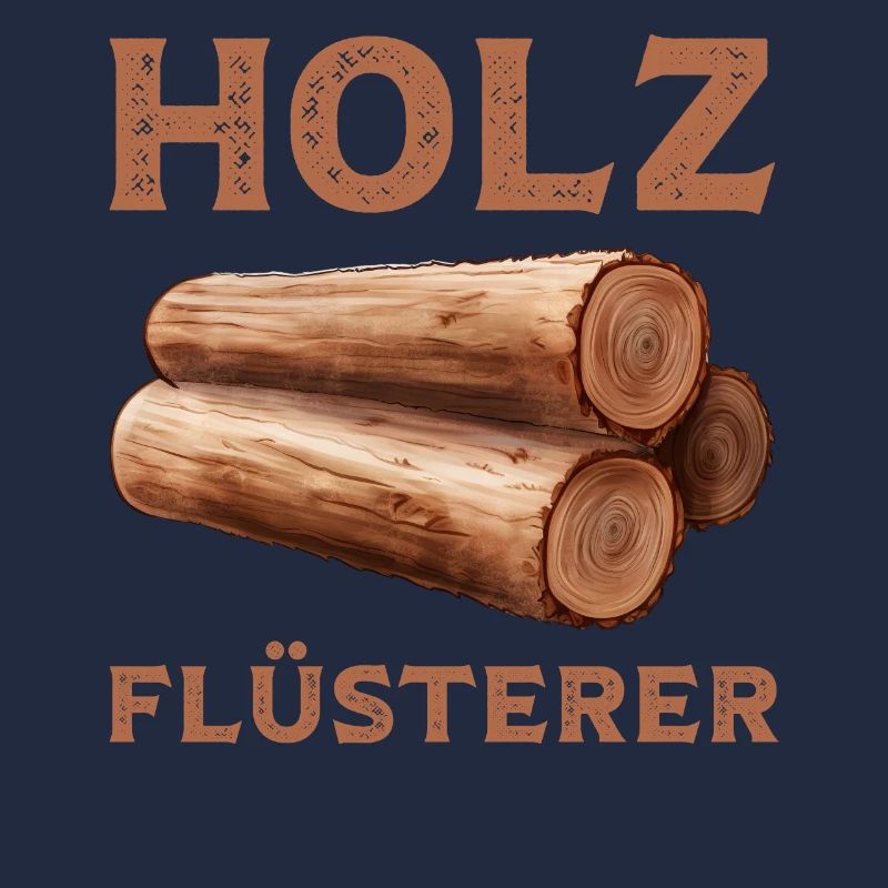 Ich bin ein Holzflüsterer mit Baumstamm ein Baum