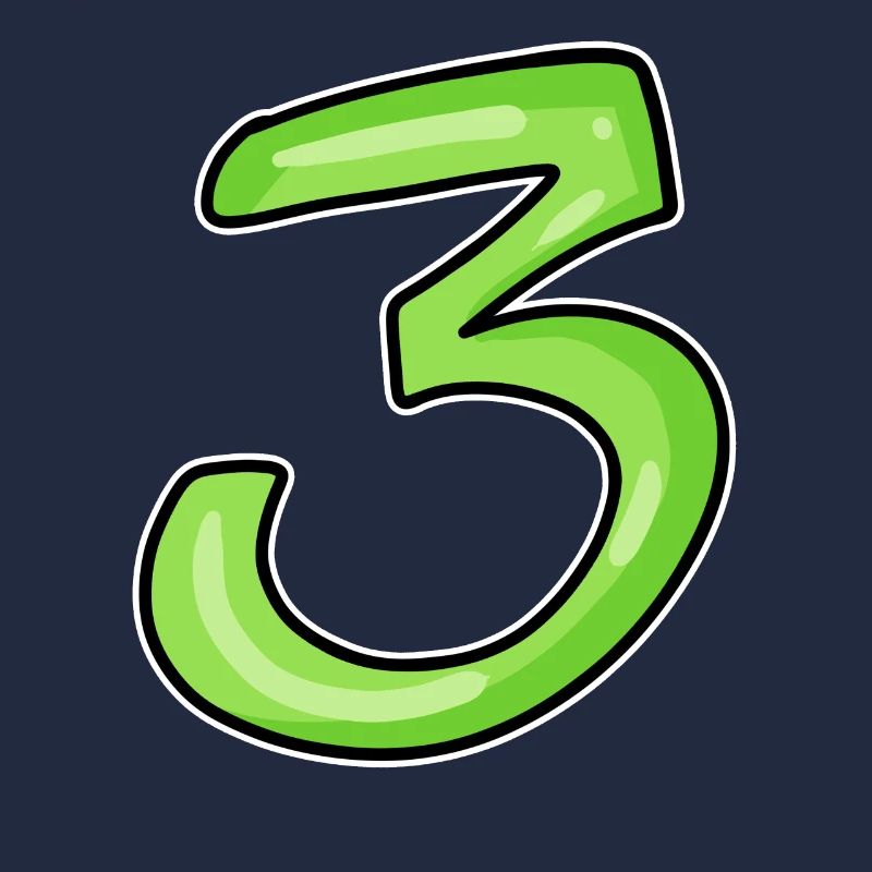 Three - 3 - Number 3 - Number 3