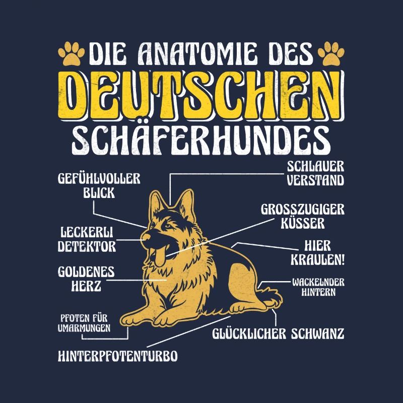 ANATOMIE DES DEUTSCHEN SCHÄFERHUNDES Lustiges