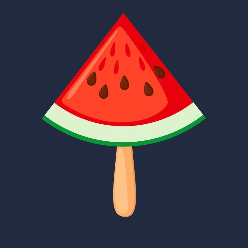 Une crème glacée à la pastèque aux fruits et à la pastèque