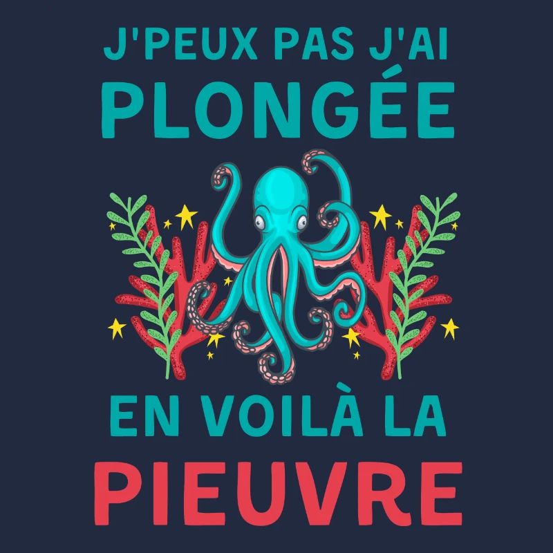 Plongée sous marine pieuvre