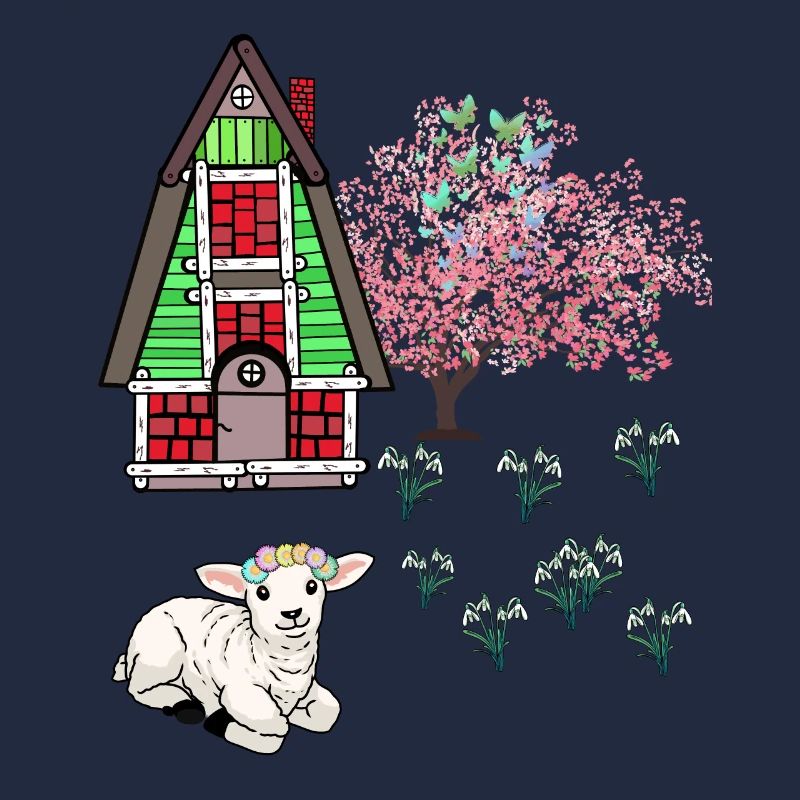 Happy Easter Lamb Schaff Easter Nature Spring