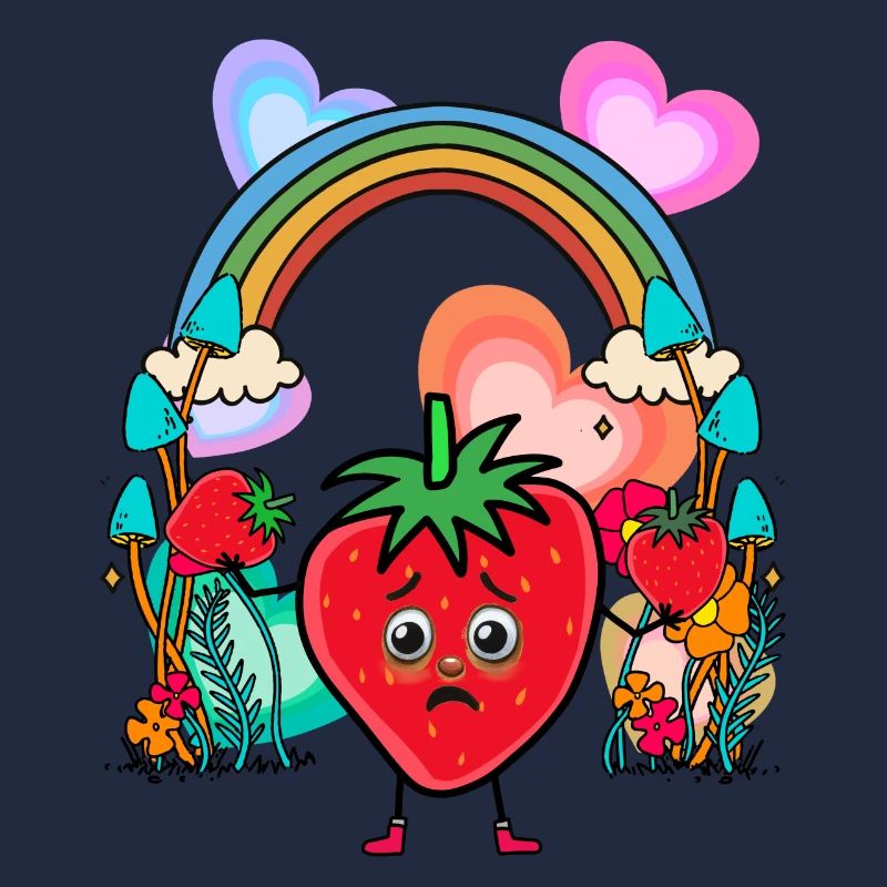 Erdbeeren Erdbeer Regenbogen Obst Früchte Sommer
