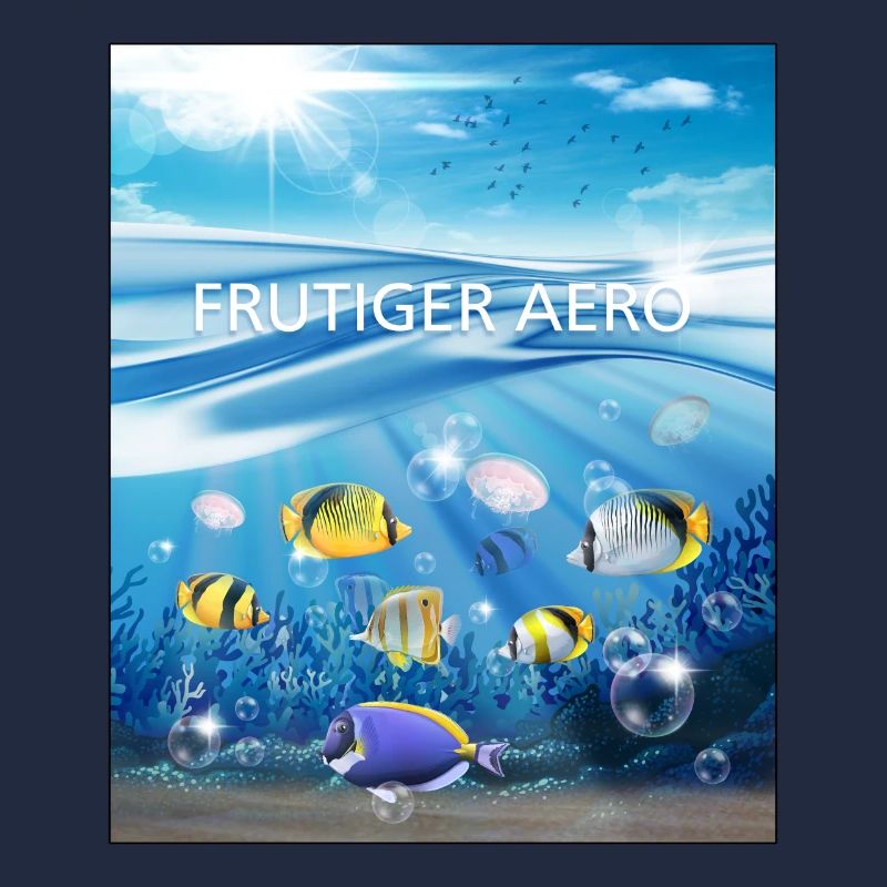 Frutiger Aero Aesthetic Tech Ocean Underwater Fish