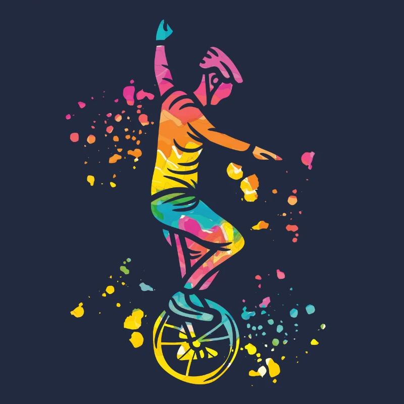 Einradfahrer Einradfahren Einrad