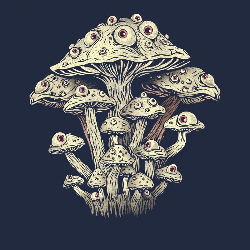 Weirdcore Ästhetik Pilz Augäpfel Strangecore Grung