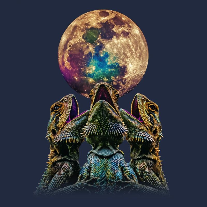 Bartagame Eidechse Heulender Mond
