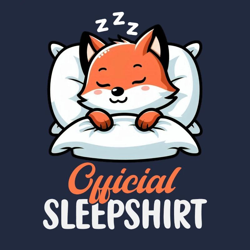 Official Sleeper Fox Cute Funny Lazy