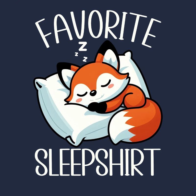 Official Sleeper Fox Cute Funny Lazy