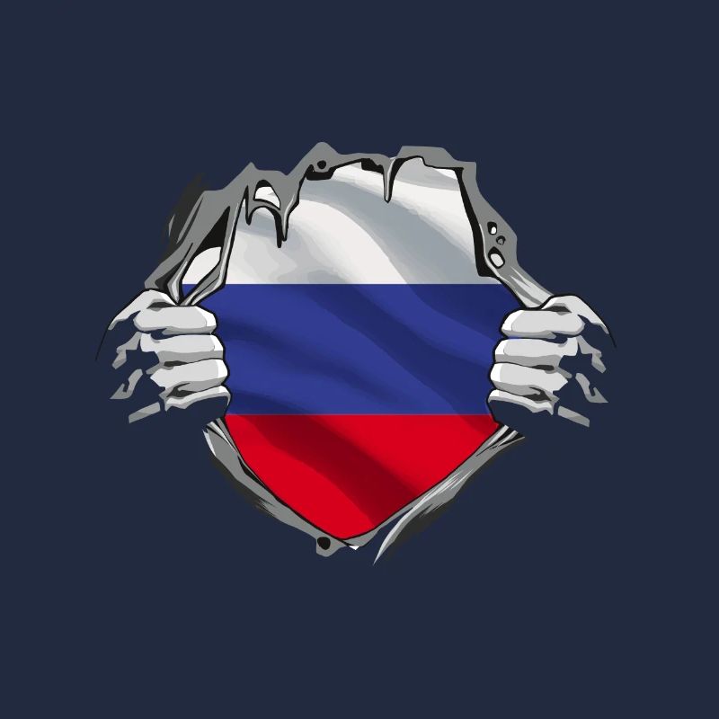 Dévoilement du drapeau russe