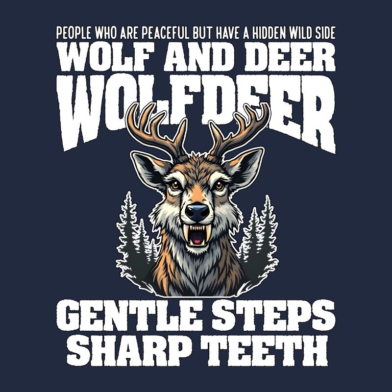 GENTLE STEPS SHARP TEETH - WOLF AND DEER