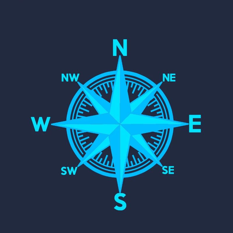 Windrose maritim Kompass Seemann Seefahrer