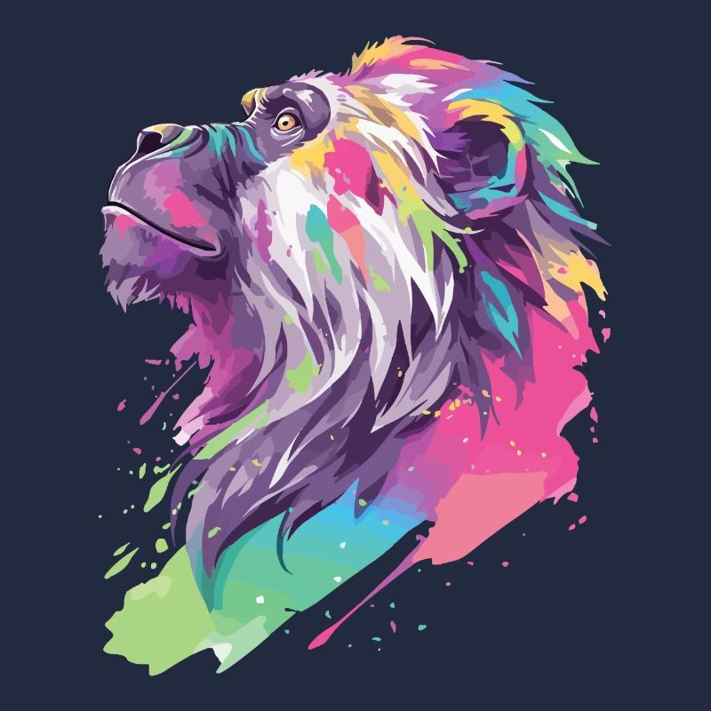 Singe Chimpanzé Primate Nature Nature sauvage Art coloré