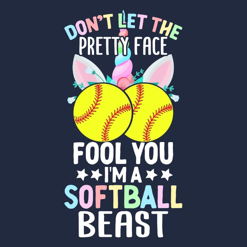 Ich bin ein Softball-Biest Softball-Mädchen