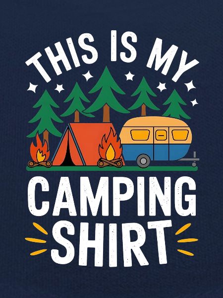 Camping Aventure Camping Drôle Design