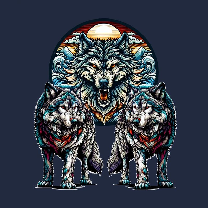 Wikinger Wolf Wölfe