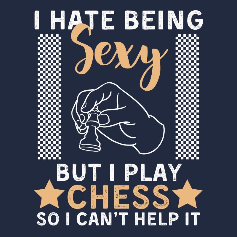 Lustiger Schach Spruch Schachspieler