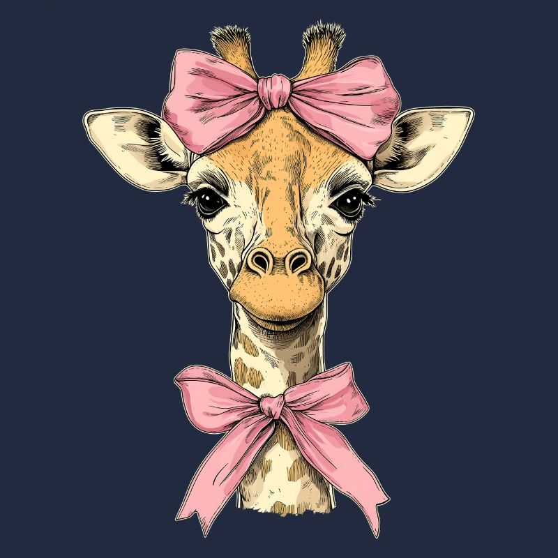Coquette Bogen Giraffe Mädchen Mama Muttertag rosa