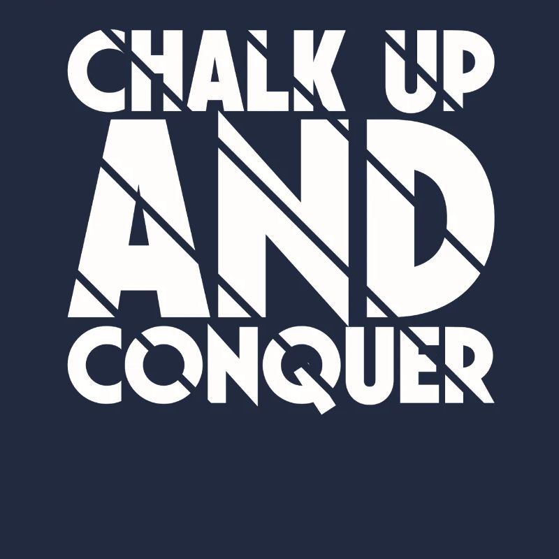 Boulderer Chalk Up Und Conquer Bouldering