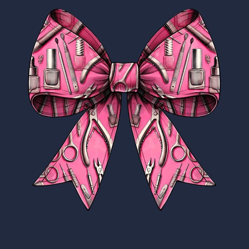 Coquette Bow Nail Tech Tools Esthéticienne