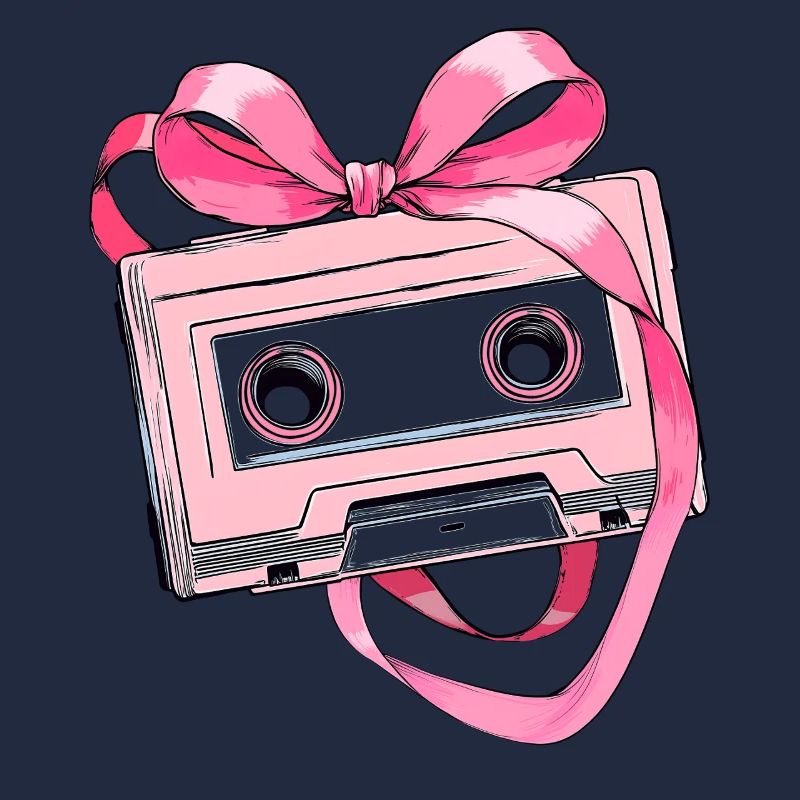 Coquette Bow Cassette Strap 80s Retro