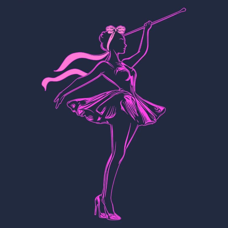 Coquette Bogen Baton Twirling Twirler Mädchen Mom
