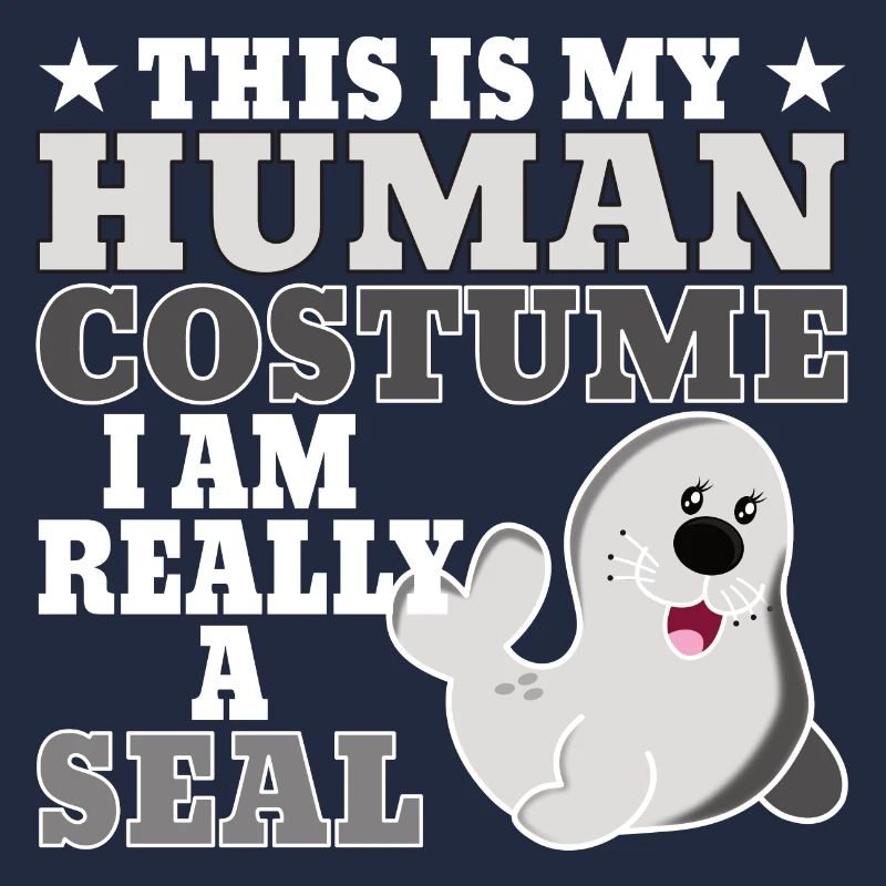Seehund Robbe Halloween Seelöwe Geschenkidee