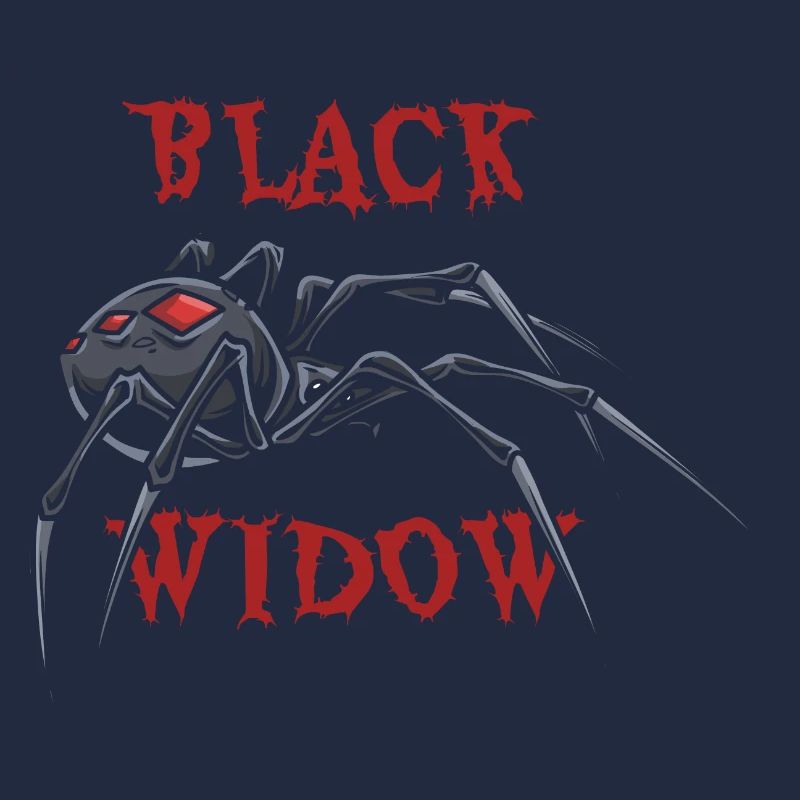 Schwarze Witwe Spinne