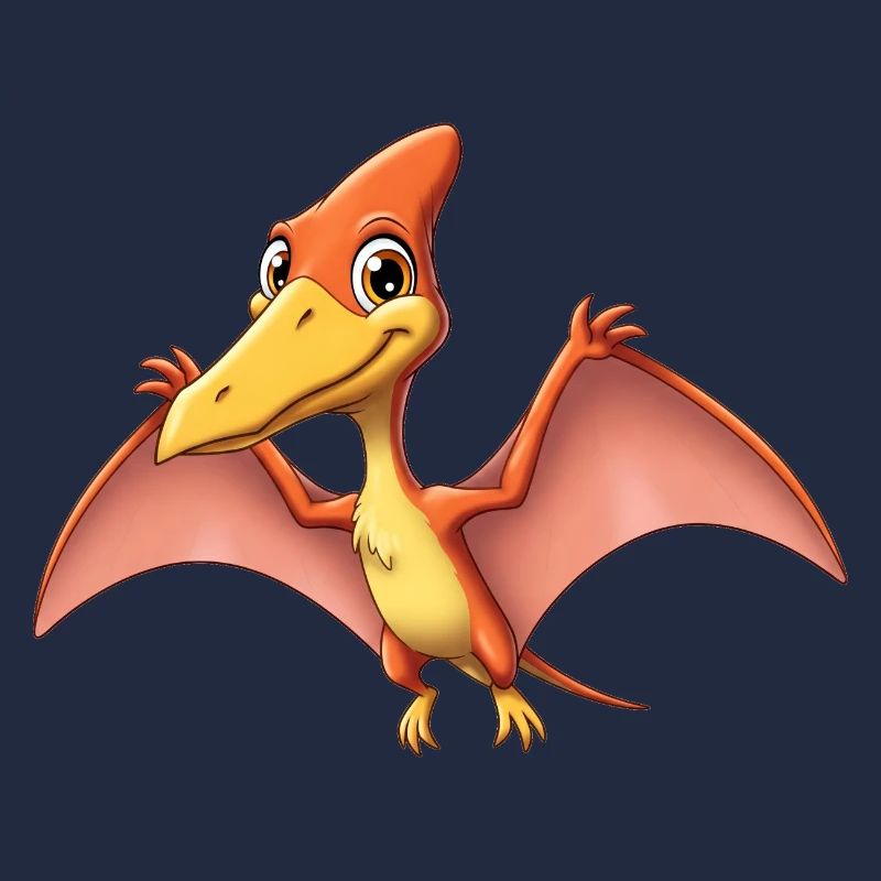 Dino Dessin Animé Ptérodactyle