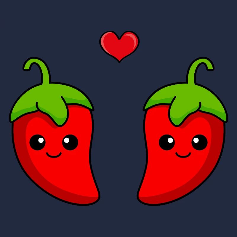 Chilli Paar Liebe Comic