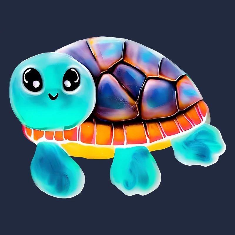 Tortue peinte à l’encaustique